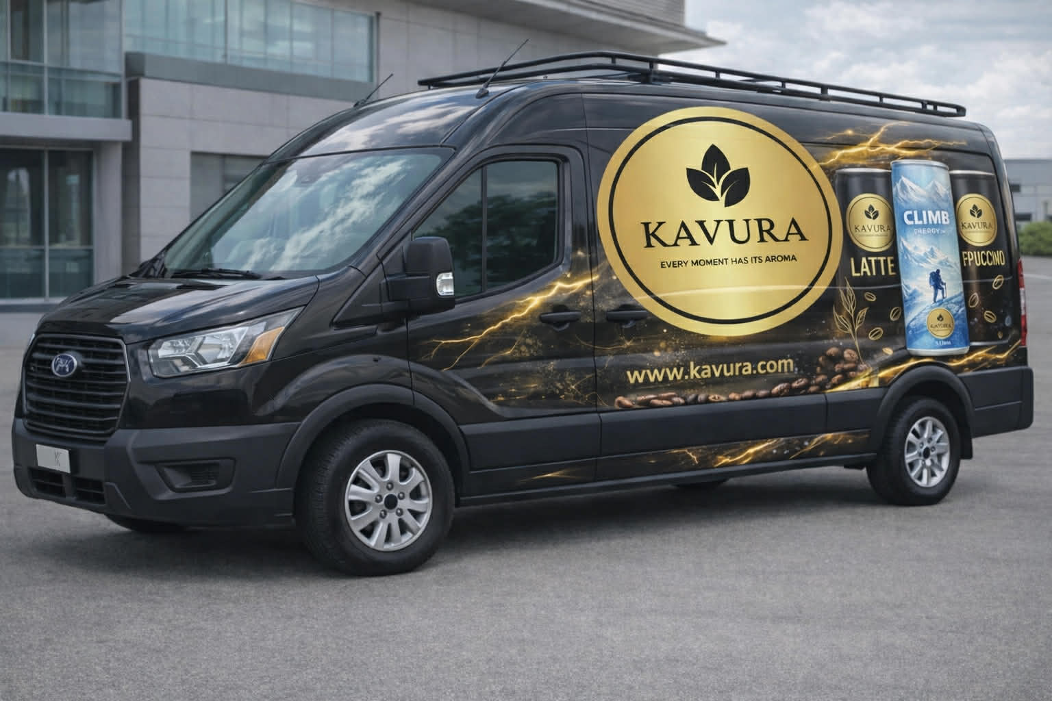 Kavura branded delivery van